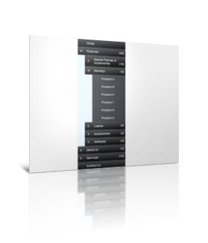 Оригинальное вертикальное многоуровневое меню на jQuery