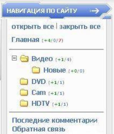 Блок категорий со сворачивающимся меню, версия 3.0 для DLE 7, 8, 9